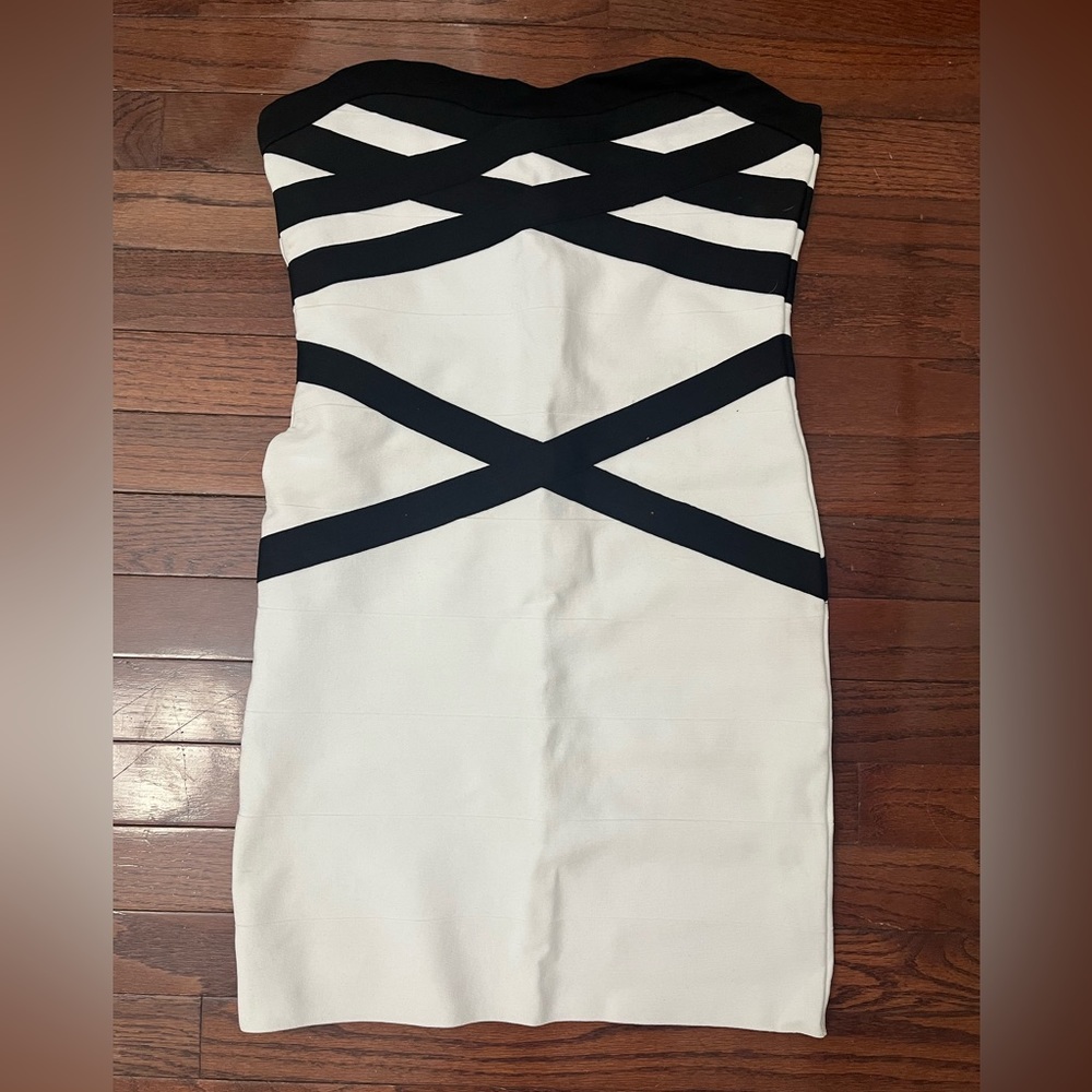 Strapless bandage dress